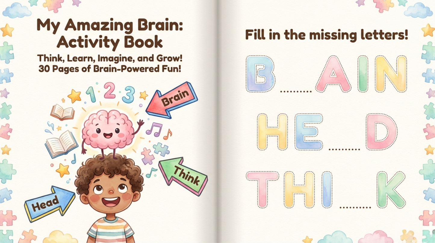 🧠My Amazing Brain: Activity Book