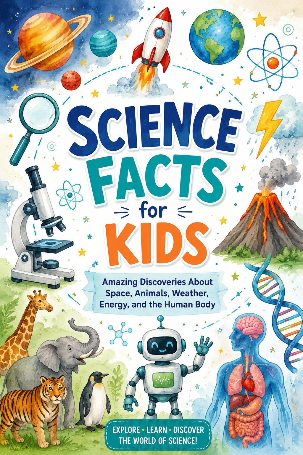 ✨ Printable Science Facts for Kids Template – 31 Educational Pages ✨