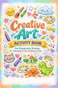 ✨ Printable Creative Art Activity Book Template – 31 Imagination Puzzles ✨