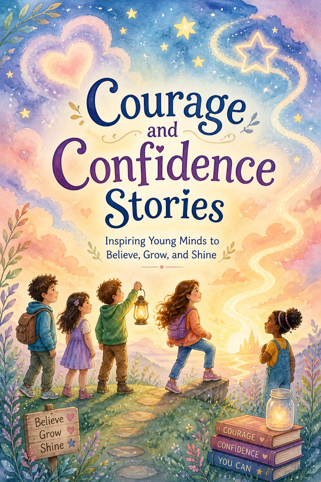 ✨ Printable Courage & Confidence Stories Template – 50 Growth Mindset Pages ✨ Inspire young minds to overcome fear, embrace bravery, and believe in themselves! 💛