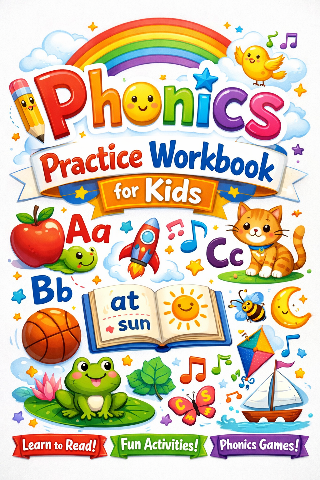 ✨ Printable Phonics Practice Workbook Template – Early Reading Activities ✨ Help your child build a strong reading foundation—one sound at a time! 📚✏️