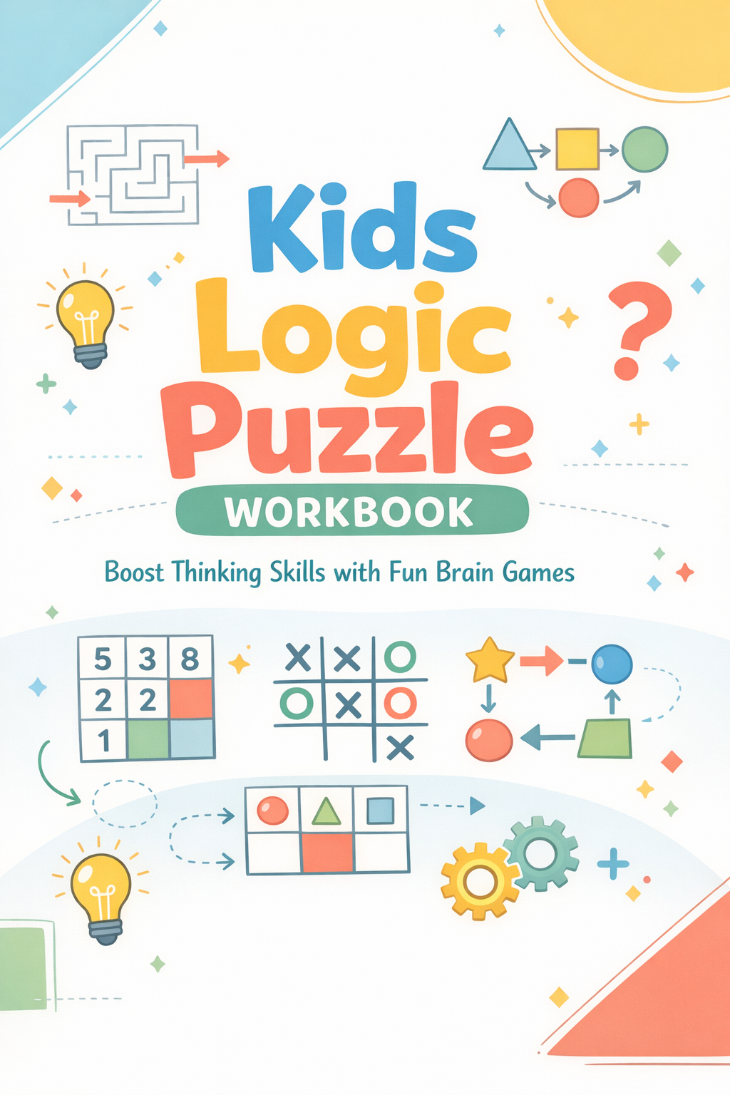✨ Printable Kids Logic Puzzle Workbook Template – 32 Cognitive Challenges ✨ Ignite critical thinking, boost IQ scores, and turn logical reasoning into a thrilling brain adventure! 🧠✨