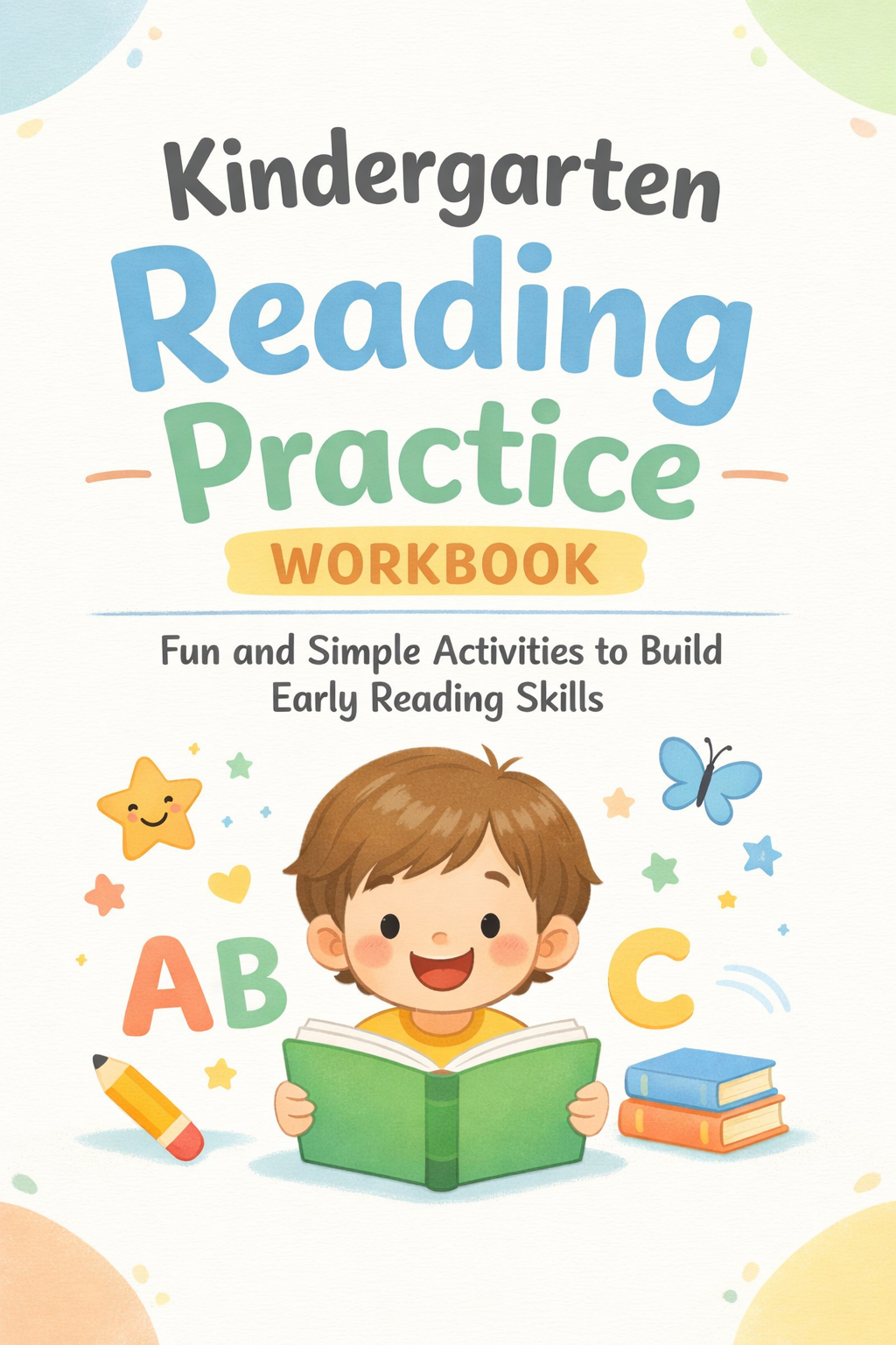 ✨ Printable Kindergarten Reading Practice Workbook Template ✨ Help young learners take their first confident steps into the world of reading! 📚✨