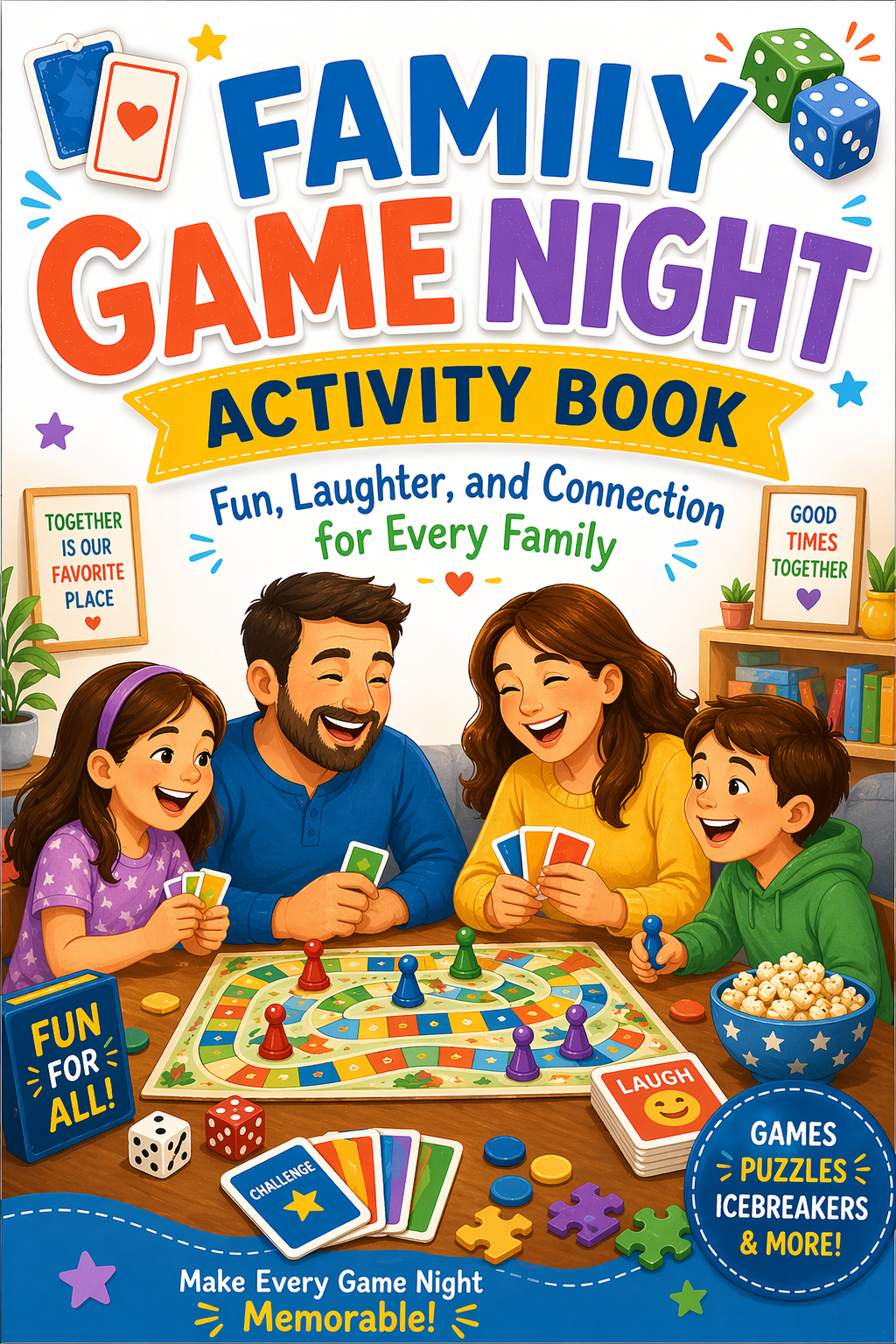 ✨ Printable Family Game Night Activity Book Template ✨