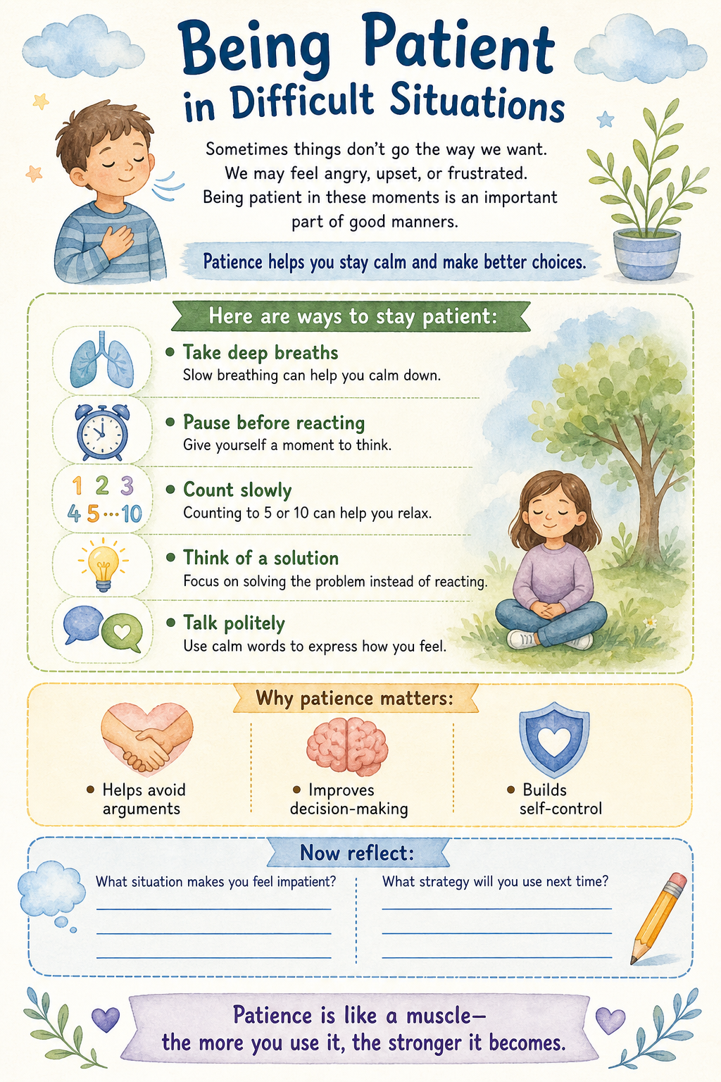 ✨ Printable Good Manners Activity Book Template – 57 Character Building Pages ✨ Help children grow into kind, respectful, and confident individuals through daily practice! 🌟🤝