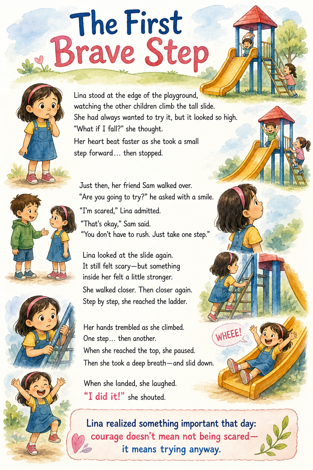 ✨ Printable Courage & Confidence Stories Template – 50 Growth Mindset Pages ✨ Inspire young minds to overcome fear, embrace bravery, and believe in themselves! 💛