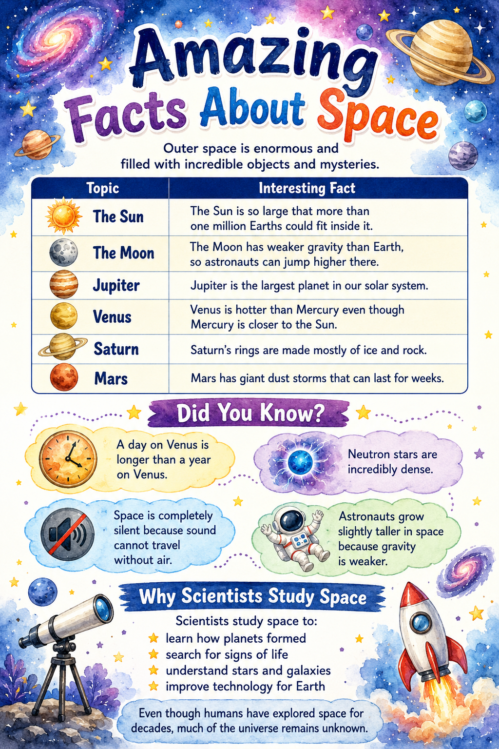 ✨ Printable Science Facts for Kids Template – 31 Educational Pages ✨