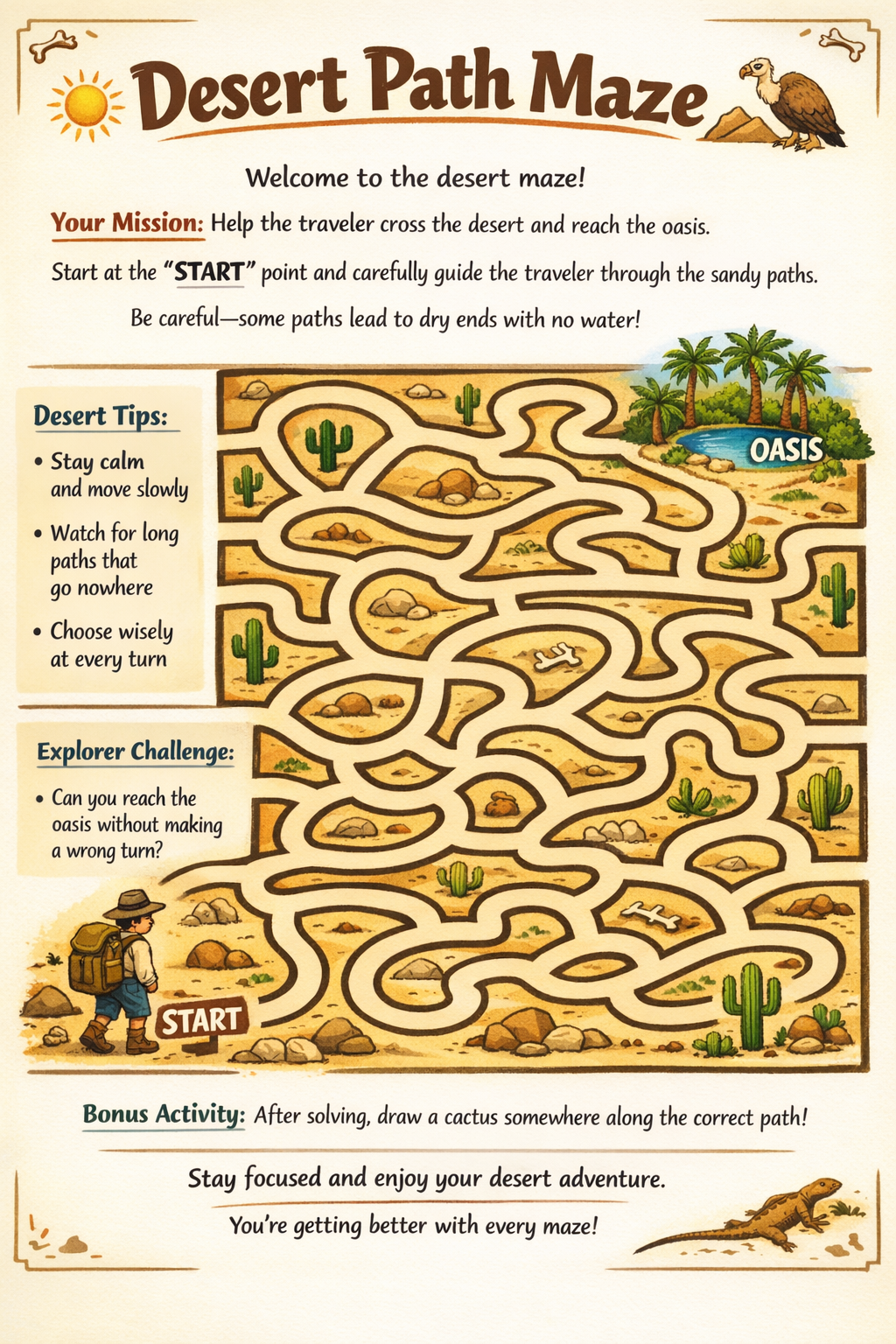 ✨ Printable Kids Maze Activity Book Template – 30 Fun & Educational Puzzles ✨