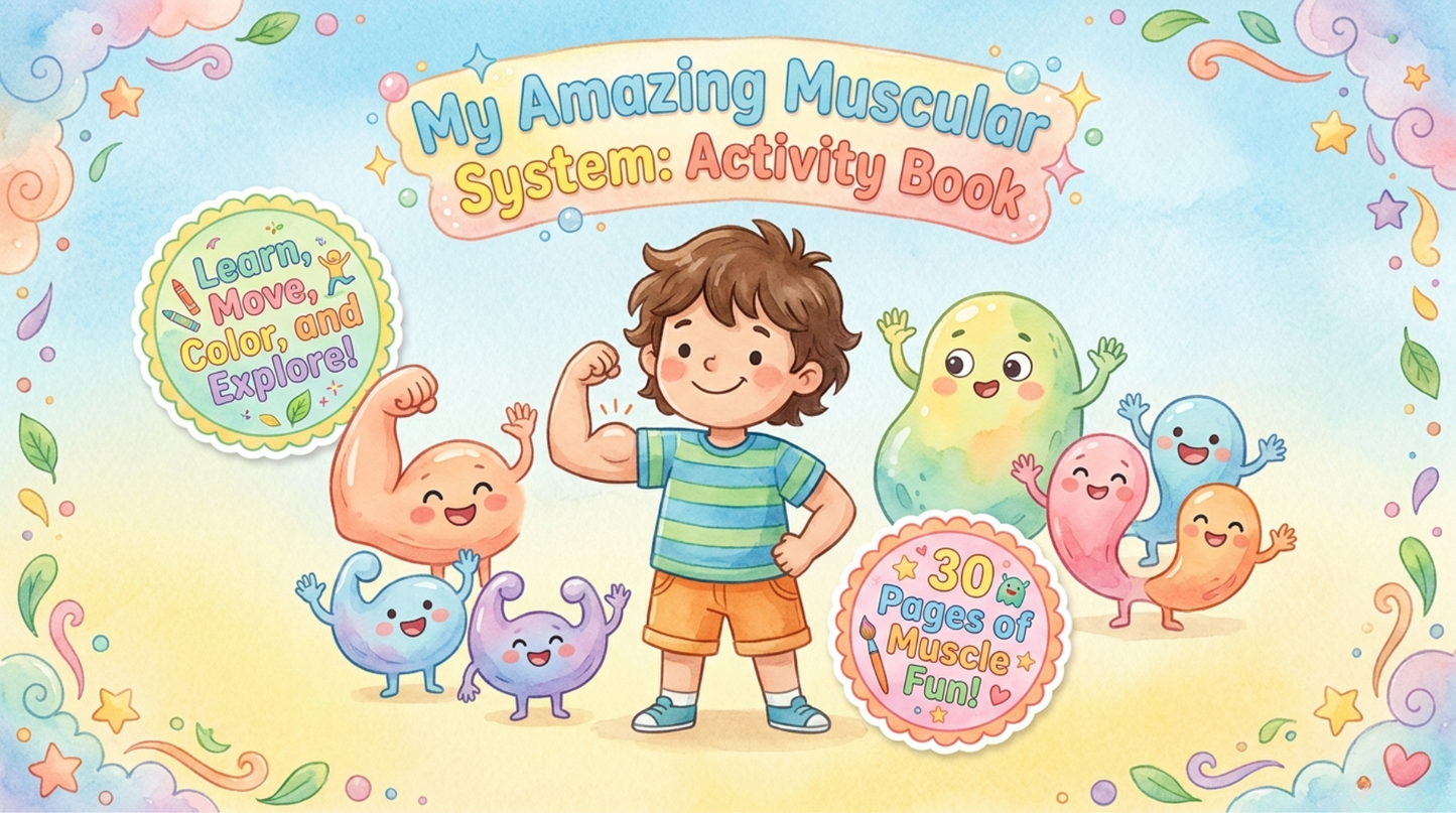 My Amazing Muscular System – Activity Book for Kids