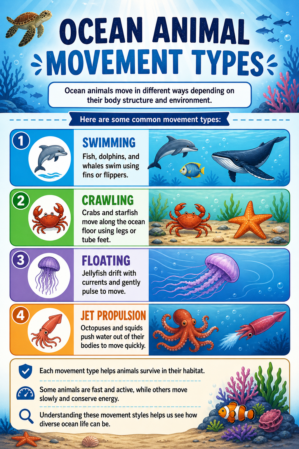✨ Printable Ocean Animals Learning Workbook Template – 52 Marine Science Pages ✨ Take a deep dive into the magical underwater world and explore the wonders of marine life! 🌊🐠