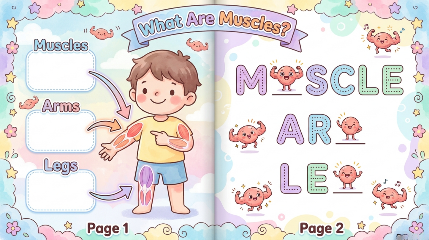 My Amazing Muscular System – Activity Book for Kids