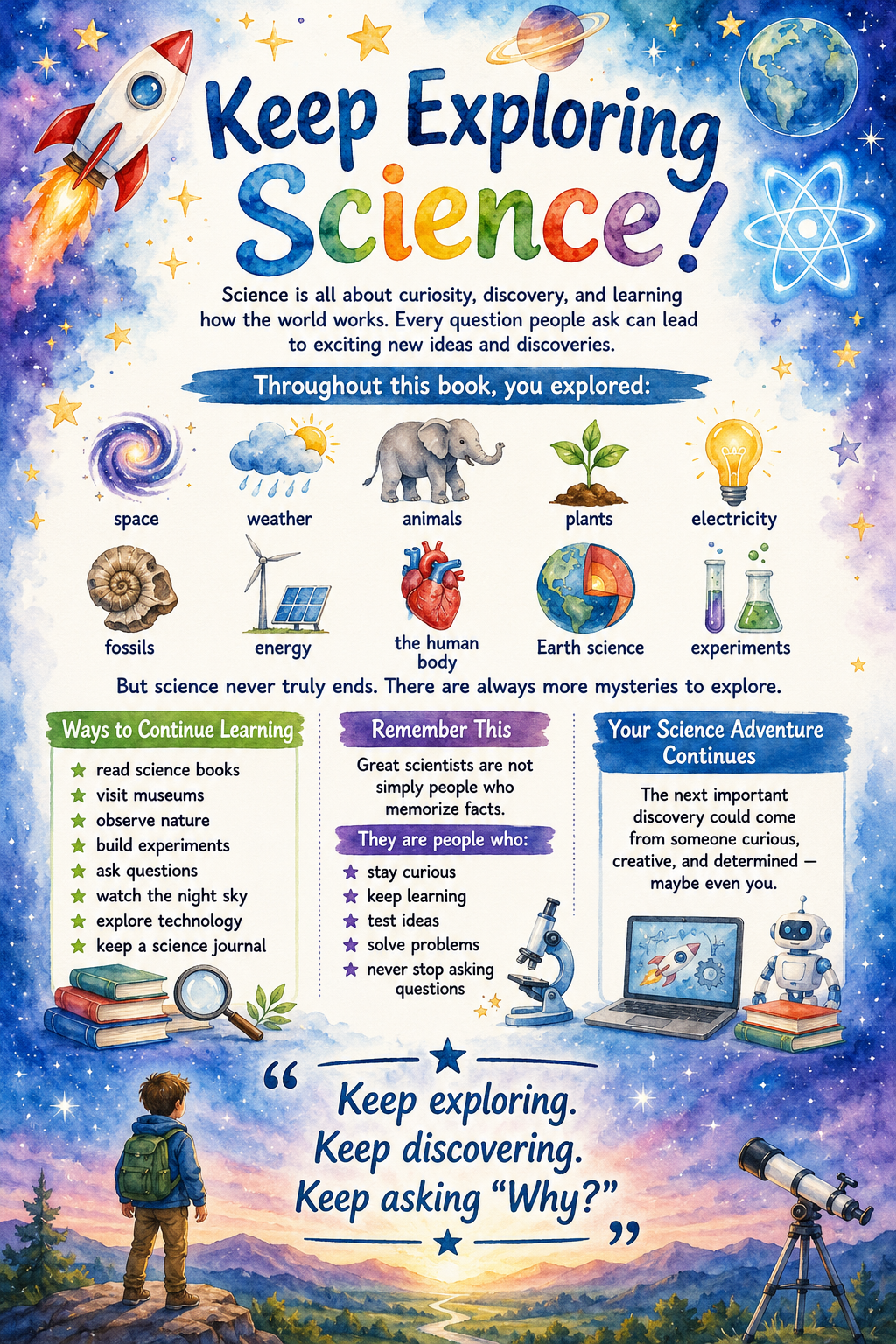 ✨ Printable Science Facts for Kids Template – 31 Educational Pages ✨