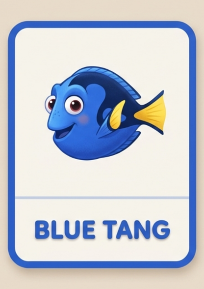 Montessori Ocean Flashcards for Kids – 45 Printable Sea Creatures Learning Cards