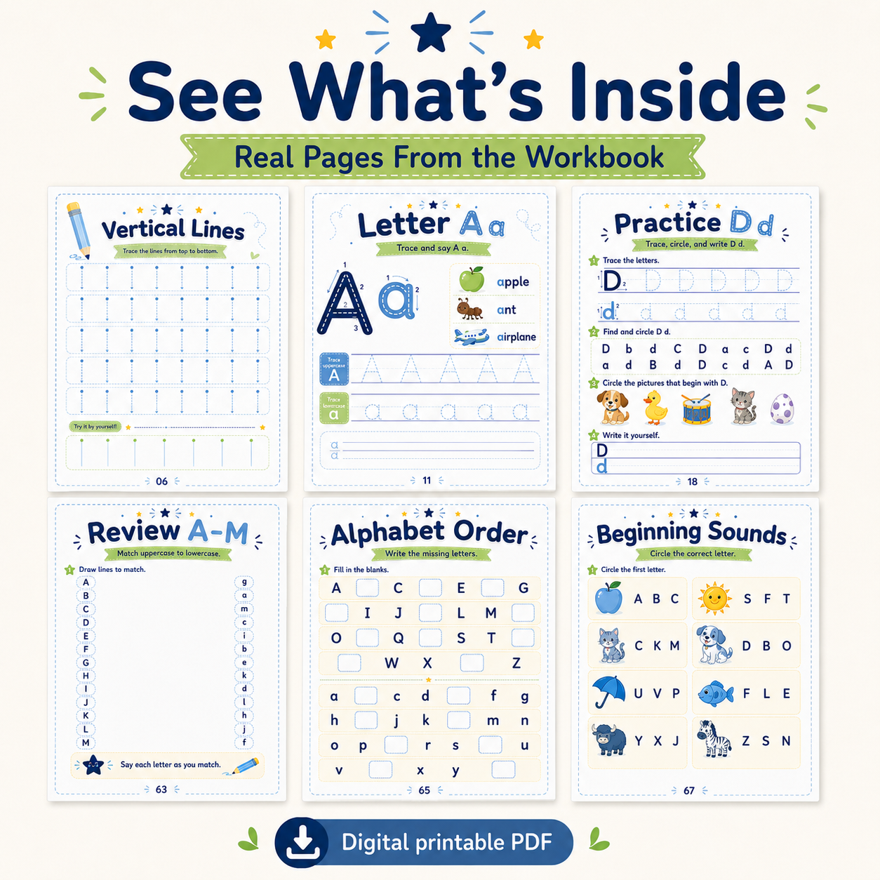 Alphabet Tracing Workbook A–Z