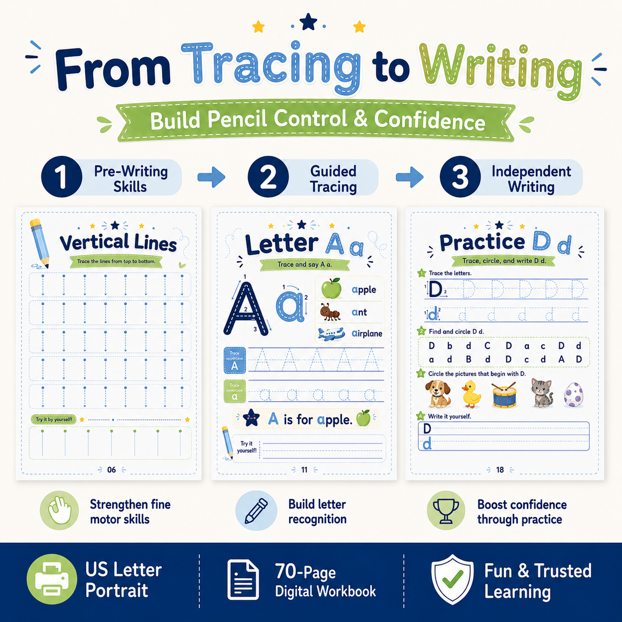 Alphabet Tracing Workbook A–Z