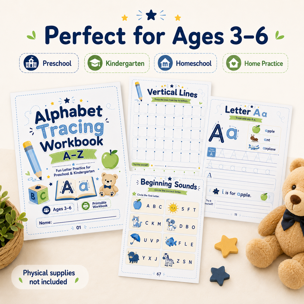 Alphabet Tracing Workbook A–Z