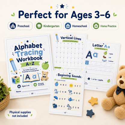 Alphabet Tracing Workbook A–Z