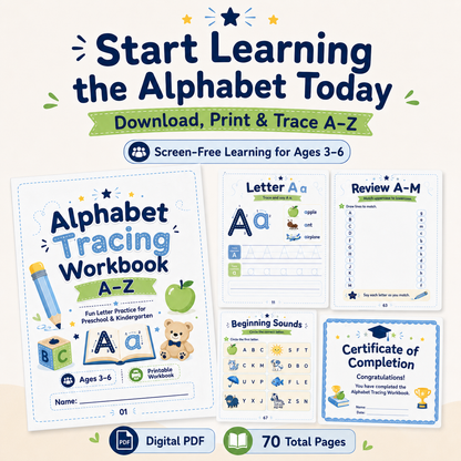 Alphabet Tracing Workbook A–Z