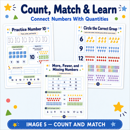 Number Tracing Workbook 1–20 | 60 Printable Counting, Number Recognition & Handwriting Activities for Ages 3–6