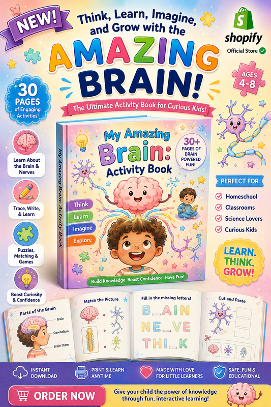 🧠 My Amazing Brain: Activity Book