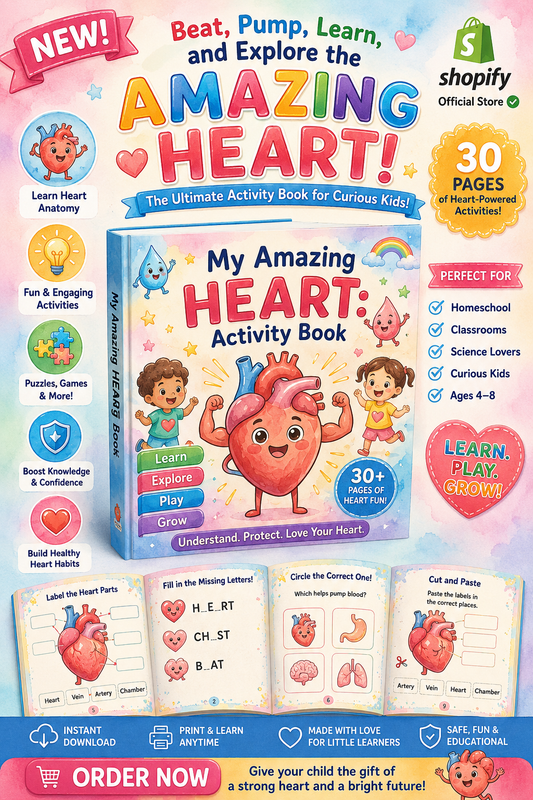 ❤️ My Amazing Heart: Activity Book