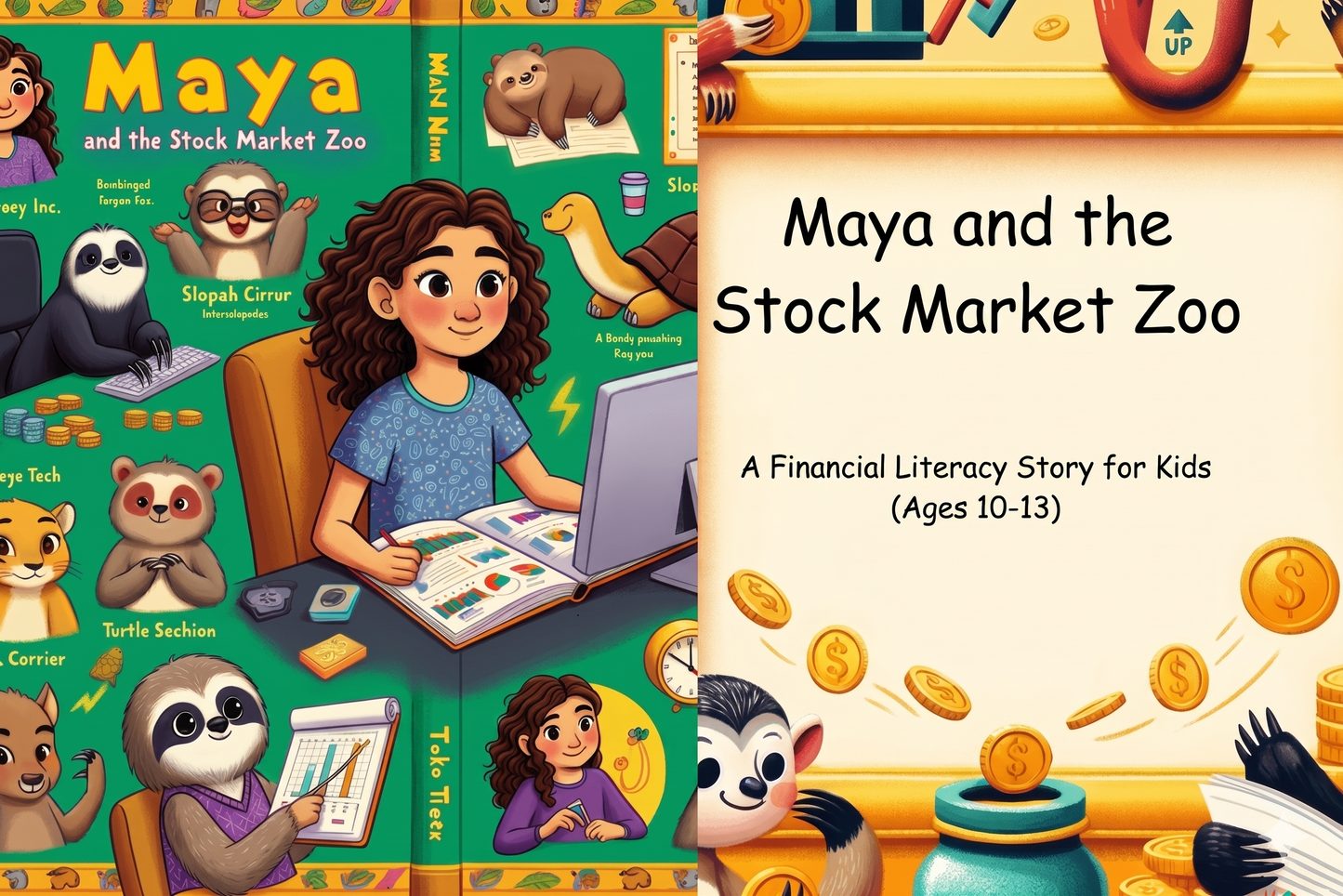 Maya and the Stock Market Zoo: Financial Literacy & Investing Bundle for Kids (Ages 10-13)